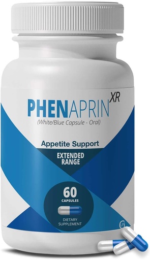 [BRSREZIBOUFQGYD5] PhenAprin XR maksimum Güçlü Appetite Suppressant & Hunger Control | Gelişmiş Kilo kaybı Kadın ve Erkekler için Diyet Pills | Genişletilmiş Yayın Glucomannan Fiber Kompleks Kompleks