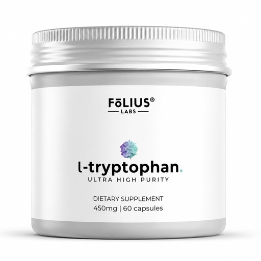 [BRSREYYKC4HBO3LB] FOLIUS LABS Clean Label L Tryptophan Supplement 450mg