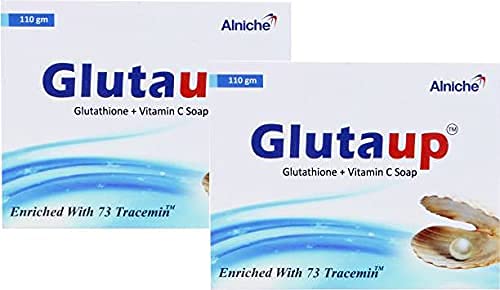 [BRSRABICOQJRSYDJ] Glutaup Glutathione + Vitamin C Soap Pack of 2 (110g x 2 = 220g)