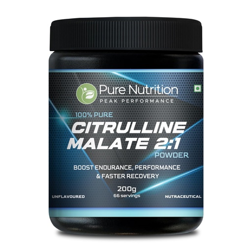 [BRSRAGL5DEFAKCL4] Pure Nutrition L-Citrulline Malate 2:1 Powder – 200g, 66 Servings | 100% Pure & Unflavoured | Boosts Stamina, Enhances Performance, Speeds Muscle Recovery & Reduces Fatigue | Ideal Pre-Workout for Men & Women