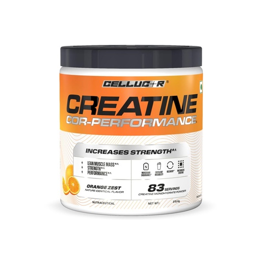 [BRSRGBLRAV4GYDL2] Cellucor Creatine Cor-Performance| Orange Zest | 315g | 83 serves| From the Makers of C4 | Micronized for Rapid absorption | Increases Muscle Strength & Performance