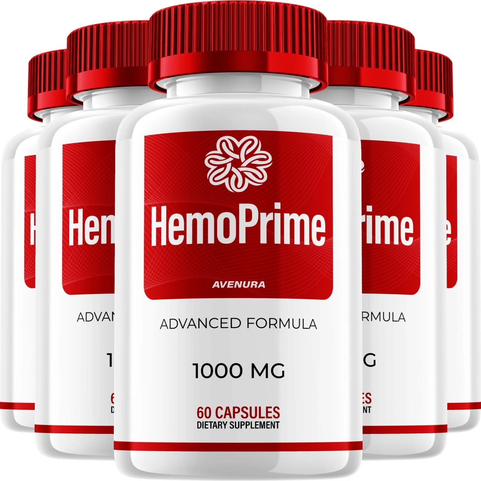 [75D1FE1F] (5 Pack) HemoPrime Capsules – Hemo Prime Pills Natural Blend Advanced Formula