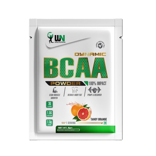 [BRSRGAL7CIDQO2YY] Dynamic BCAA Powder (Trial Pack) | BCAA 2:1:1 with Electrolytes | Intra-Workout Amino Supplement for Stamina, Muscle Recovery, Endurance & Strength | Tangy Orange - 6g