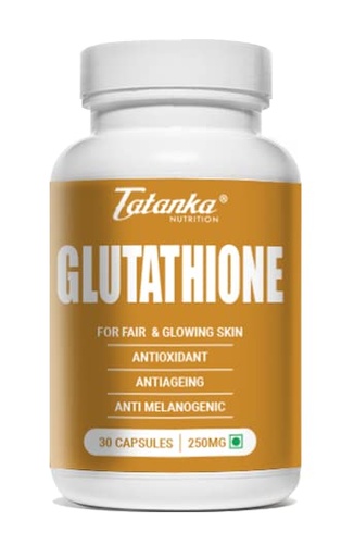 [BRSRAFL4DJ5W2YDH] Pure L-Glutathione 250mg: Clean & Effective 30 Vegetarian Capsules for Fairer, Glowing, Radiant Skin – No Extra Ingredients