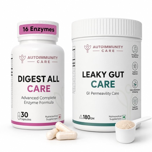 [BRSRYZLYDMOR43LF] Autoimmunity Care Leaky Gut Care Powder and Autoimmunity Care Digest All Care Capsules Bundle