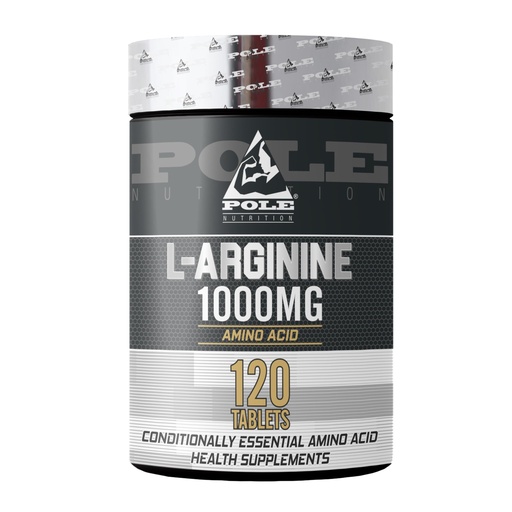 [BRSW2YABDIHBEC3H] Pole Nutrition L-Arginine - Essential Amino Acid 1000mg | 120 Tablets - Amplify Your Performance with Nitric Oxide Support