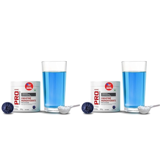 [BRSRAZYFBENB4HTG] GNC Pro Performance Pure Micronized Creatine Monohydrate Powder | 100 Gm | Blueberry | Instantized | Increase Muscle Mass | Rapid Absorption | Lab Tested | Boosts Athletic Performance | Imported