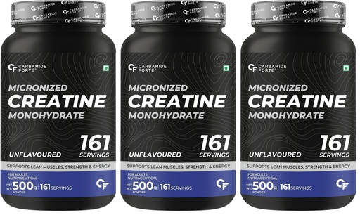 [BRSREAQ6CUNAYYI7] Carbamide Forte Creatine Mono hydrate Powder | Micronized Monohydrate Creatine 500g | Micronized Monohydrate Supplement for Lean Muscle, Strength & Energy - Unflavoured - 161 Servings - 500g
