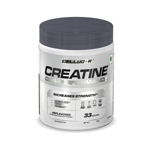 [BRSRGCYQCJ6BMAD3] Cellucor Creatine Cor-Performance | Unflavoured | 100g | 33 serves| From the Makers of C4 | Micronized for Rapid absorption | Increases Muscle Strength & Performance