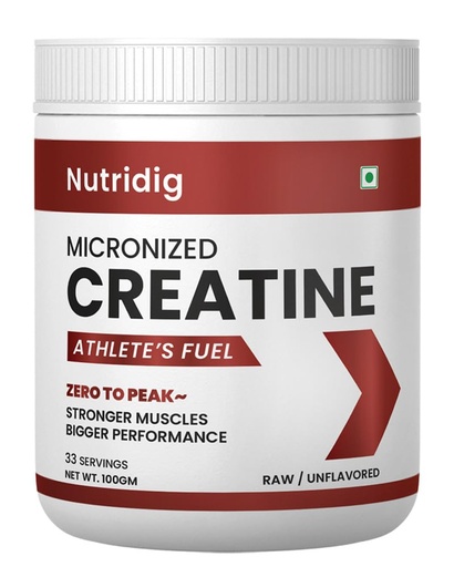 [BRSREGITBV7WC2AY] Creatine Monohydrate – 100g | Ultra Pure & Micronized | Boosts Strength, Power & Muscle Recovery | Unflavored | 33 Servings | No Additives