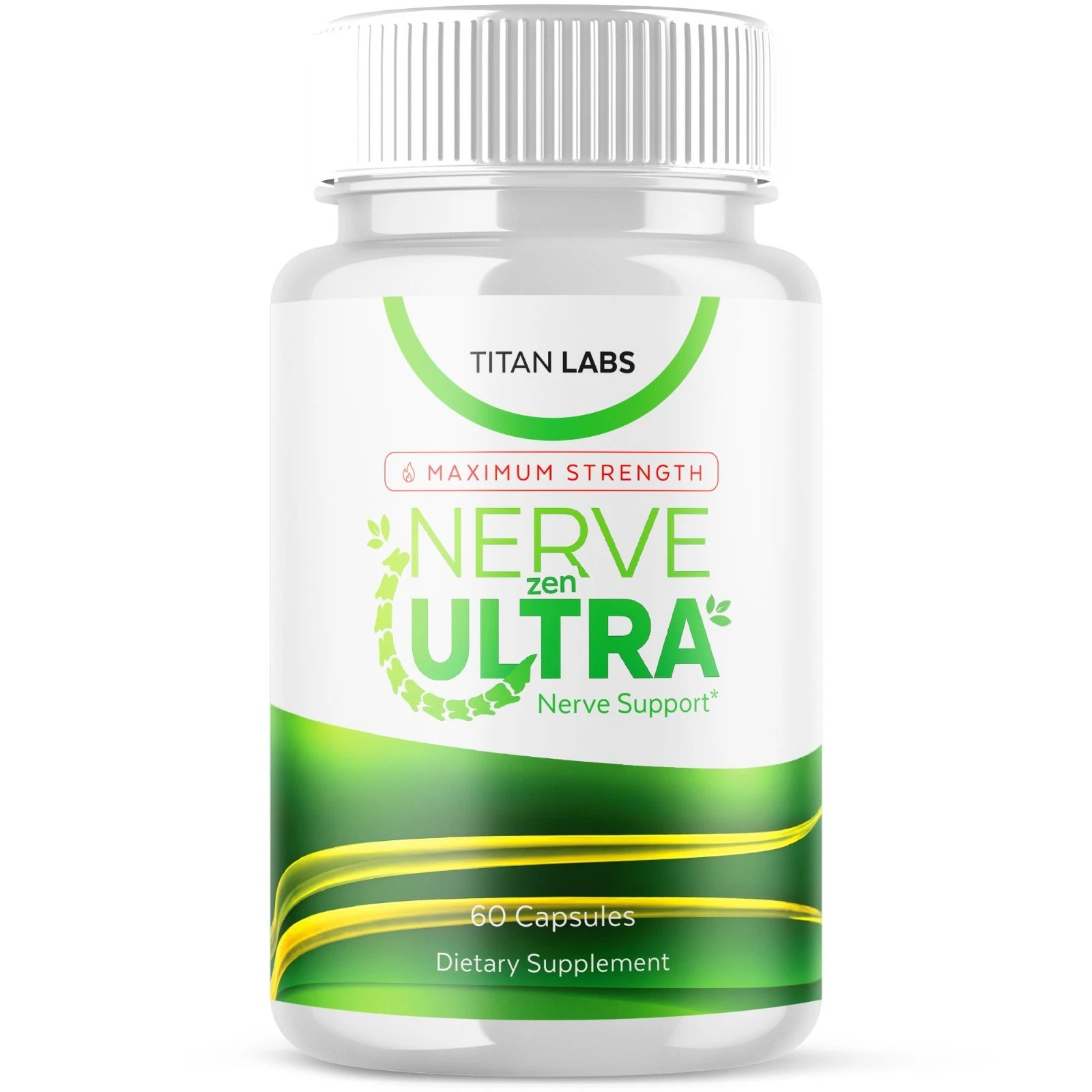 [E25916BD] (1 Pack) Nerve Zen Ultra Nootropic Natural Brain Supplement NerveZen 60 Capsules