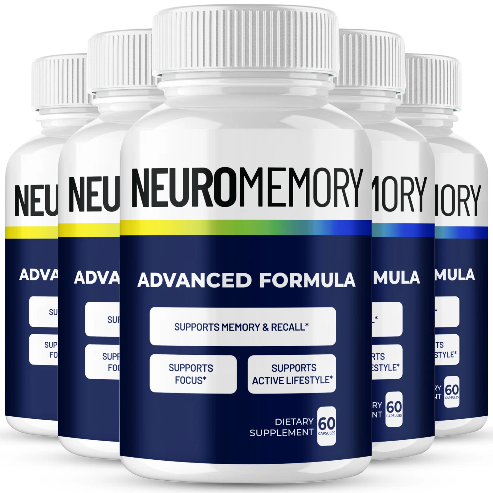 [49EED89B] NeuroMemory Capsules, Official Neuro Memory Pills Supplement (5 Pack)