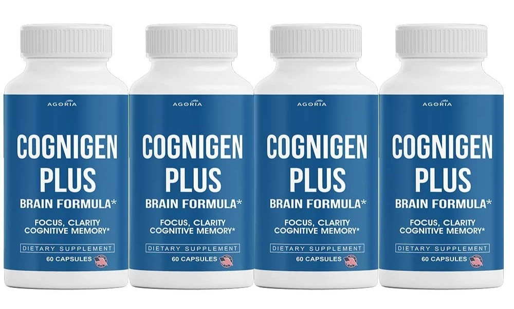 [79D1F2AE] (4 Pack) Cognigen Plus Brain Capsules, CognigenPlus Advanced Brain & Memory Pill