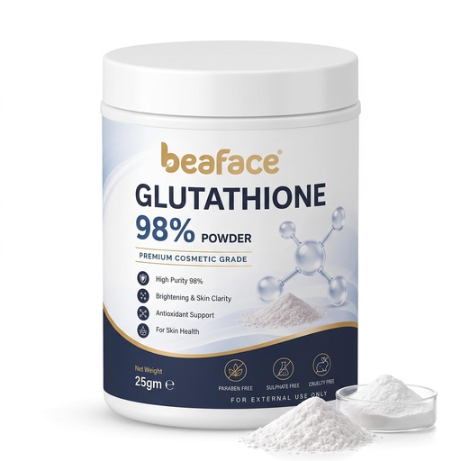 [BRSRYGL3B4NRADLP] 98% Pure L-Glutathione Powder (25g) | Premium Cosmetic Grade Reduced Glutathione for DIY Face Serums, Creams & Masks | Skin Brightening, Radiance & Antioxidant Support | Paraben & Sulphate Free