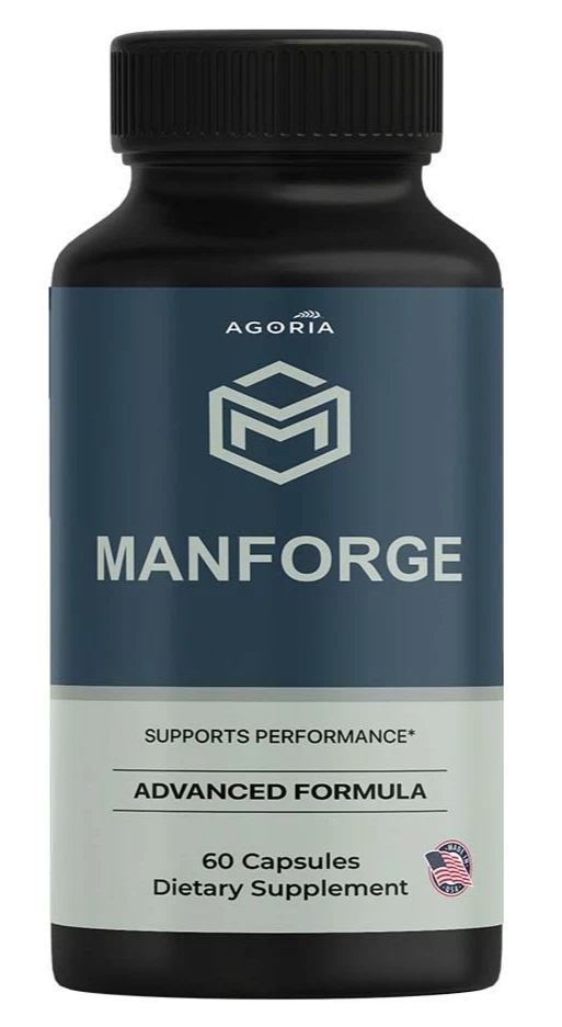 [7160D207] (1 Pack) Manforge Advanced Male Health Support Supplement Man Forge Capsules