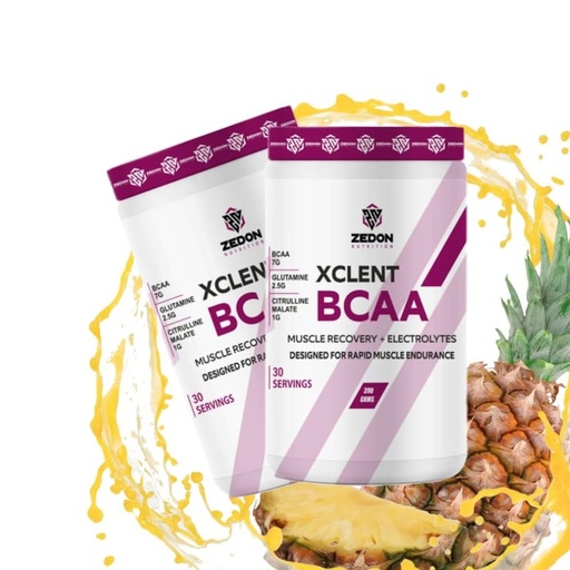 [BRSROEL4CUIBQFLH] XCLENT BCAA Powder, Fast Muscle Recovery & Hydration, With Electrolytes (Pineapple Flavor 390g)