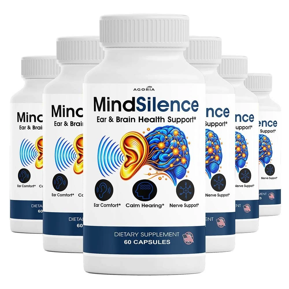 [1AD89554] (6 Pack) MindSilence Nootropic Brain Health Support Capsules Mind Silence Pills