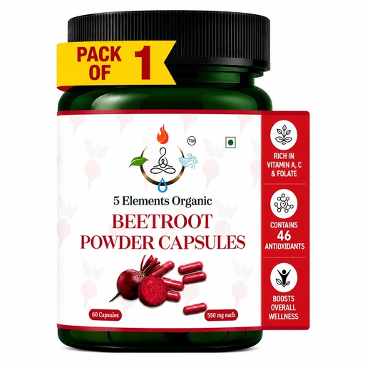 [BRSRYYI7O54AOYLO] Beetroot Capsules for Men & Women | Concentrated Beetroot Extract Supplement | Natural Nitric Oxide Support | Energy, Endurance & Daily Wellness | 60 Capsules