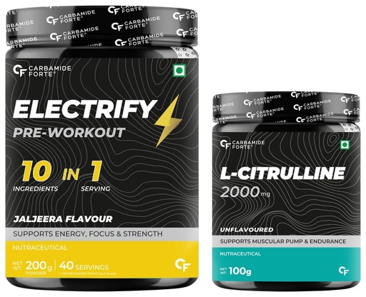 [BRSRAZYRDF5GEYA3] Carbamide Forte L Citrulline Powder Unflavoured - 100 SERVINGS - 200g | Pre Workout Supplement