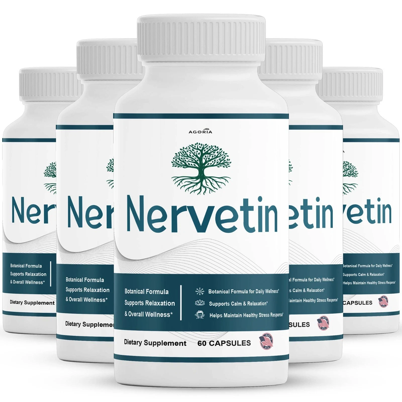 [B4DD9555] Nervetin Neuropathy Supplements, Official Nerve tin Advanced Nerve (5 Pack)
