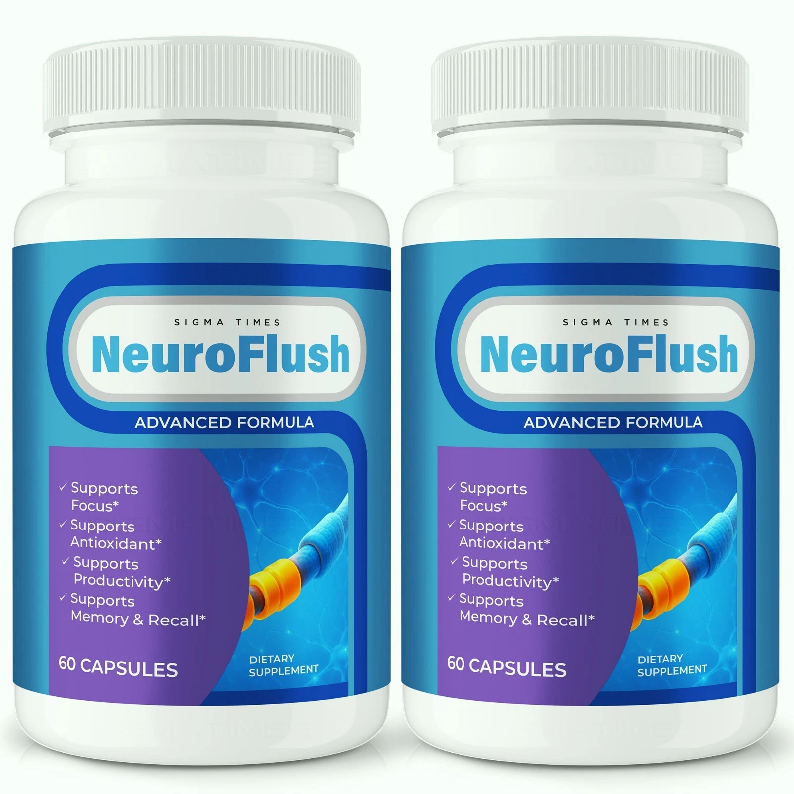 [97669D8B] Neuro Flush Capsules, NeuroFlush Advanced Formula for Brain Health - 2 Pack