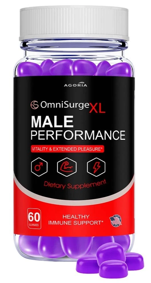[4942A92A] (1 Pack) Omni Surge XL Gums Advanced Male Health Support OmniSurgeXL Gummies