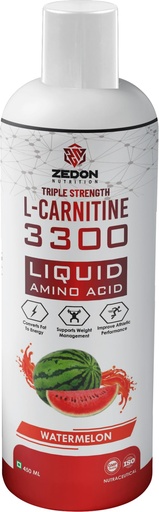 [BRSROAYEB4JRGDL7] Liquid L Carnitine 3300mg, Convert Fat to Energy Weight Loss Drinks, Fat Burner Supplement for Men & Wome, 450ML (Watermelon)