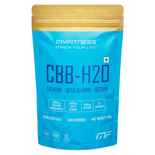 [BRSRAAATCQMQGFL3] Myfitness CBB H2O | Creatine Monohydrate | Beta Alanine | Betaine | 150g