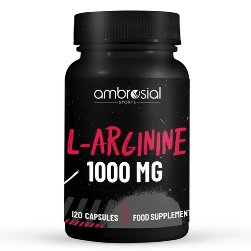 [BRSREFINBAHBO2D3] Ambrosial L-Arginine Supplement – 1000 Strength Formula for Active Lifestyle & Nutritional Support | 120 Capsules