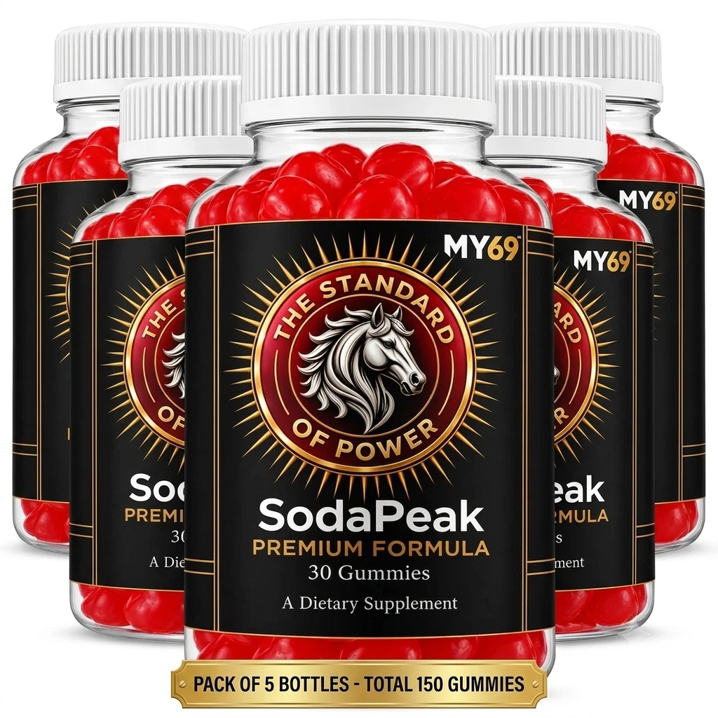[D58CC3CD] (5 Pack) Soda Peak Male Gummies, SodaPeak Support Supplement (150 Gummies)