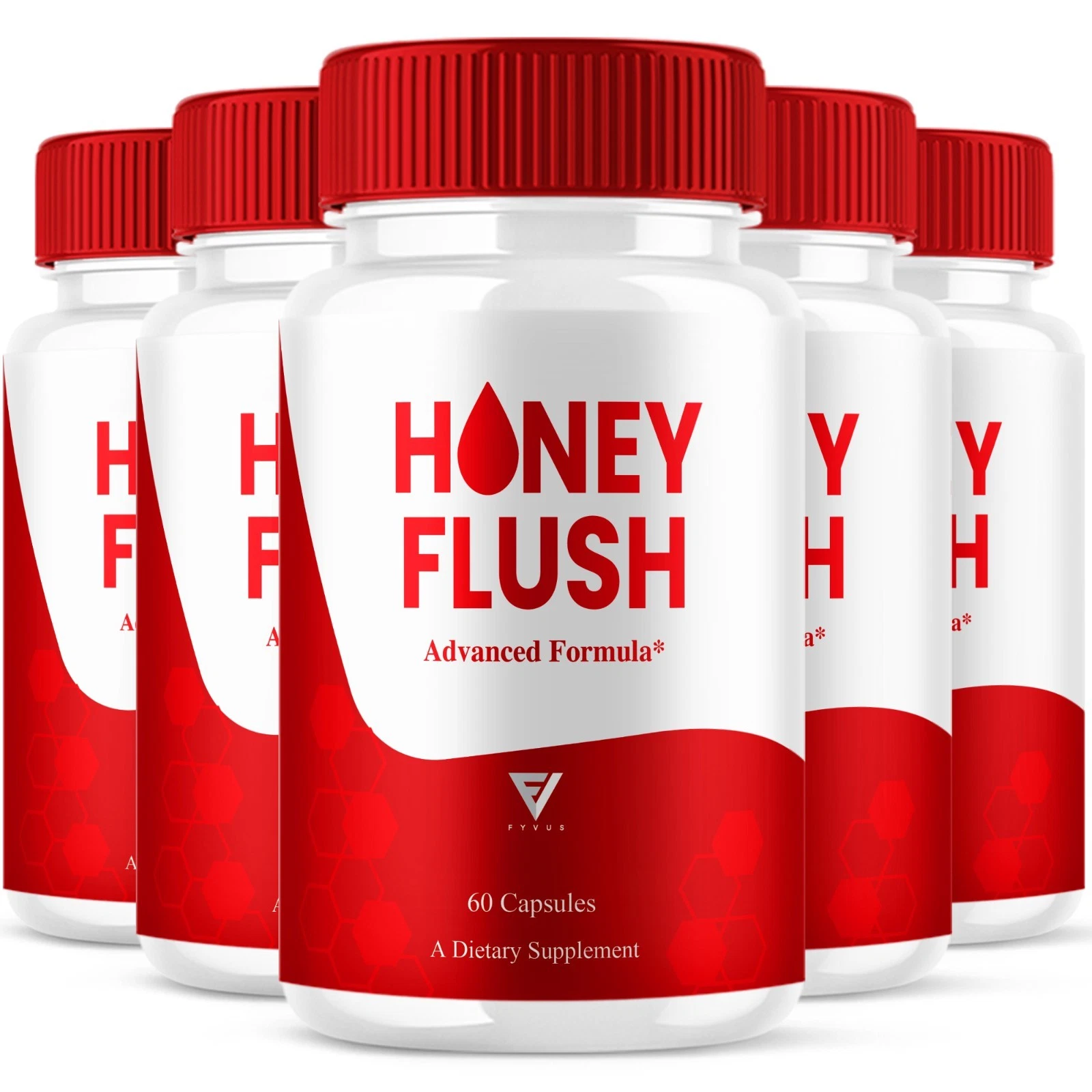 [BC2640C0] (5 Pack) Honey Flush Blood Support, HoneyFlush Advanced Formula (300 Capsules)
