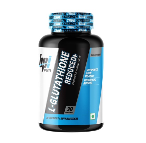 [BRSRGBDRAQPBMCYY] BPI Sports L-Glutathione Reduced+ Capsules – Glutathione, Hyaluronic Acid, Vitamin E, Biotin & Lycopene – Supports Skin Health & Anti-Ageing – 30 Capsules (30 Servings)