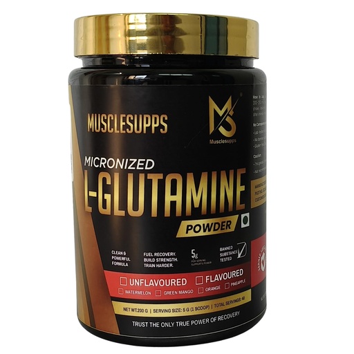 [BRSRGZT5AUNAIEI7] Micronized L-Glutamine Powder|Muscle Recovery and Performance (200, Pineapple)