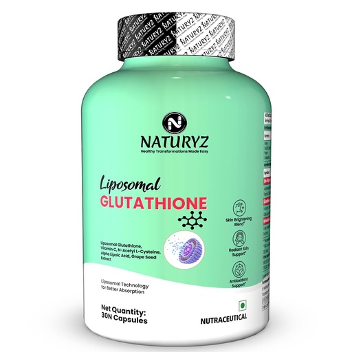 [BRSRYGA3DMARE2AZ] NATURYZ Liposomal Glutathione with Grapeseed and NAC capsules N30
