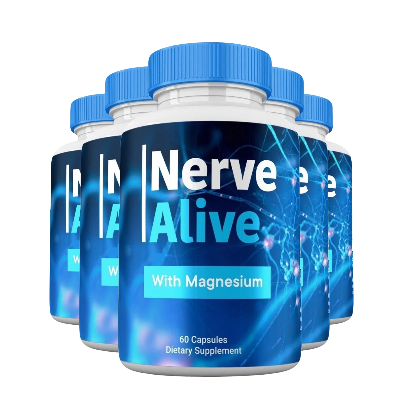 [E5F65D04] 5-Pack Nerve Alive Capsules, Advanced Nerve Health Support Formula -300 Capsules