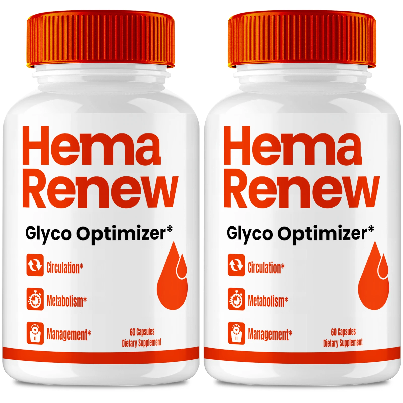 [FA727009] Hema Renew Blood Optimizer, Official HemaRenew Supplement Capsules (2 Pack)