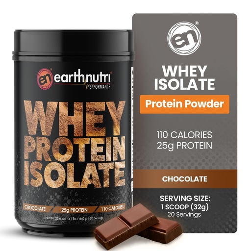 [BRSWG2QHDEBREYL3] Whey Isolate Protein Powder – Post Workout Recovery Powder for Muscle Recovery & Growth – 25g Protein – Easily Digestible – Non-GMO & Gluten-Free – Chocolate Flavor – 20 Servings (1.41 lbs)