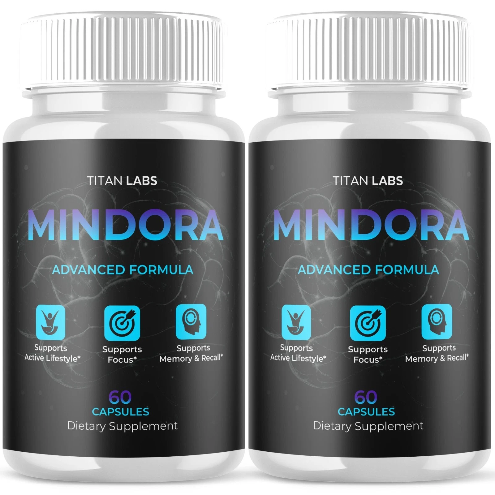 [91409060] (2 Pack) Mindora Nootropic Brain Health Support Supplement Mind Ora 120 Capsules