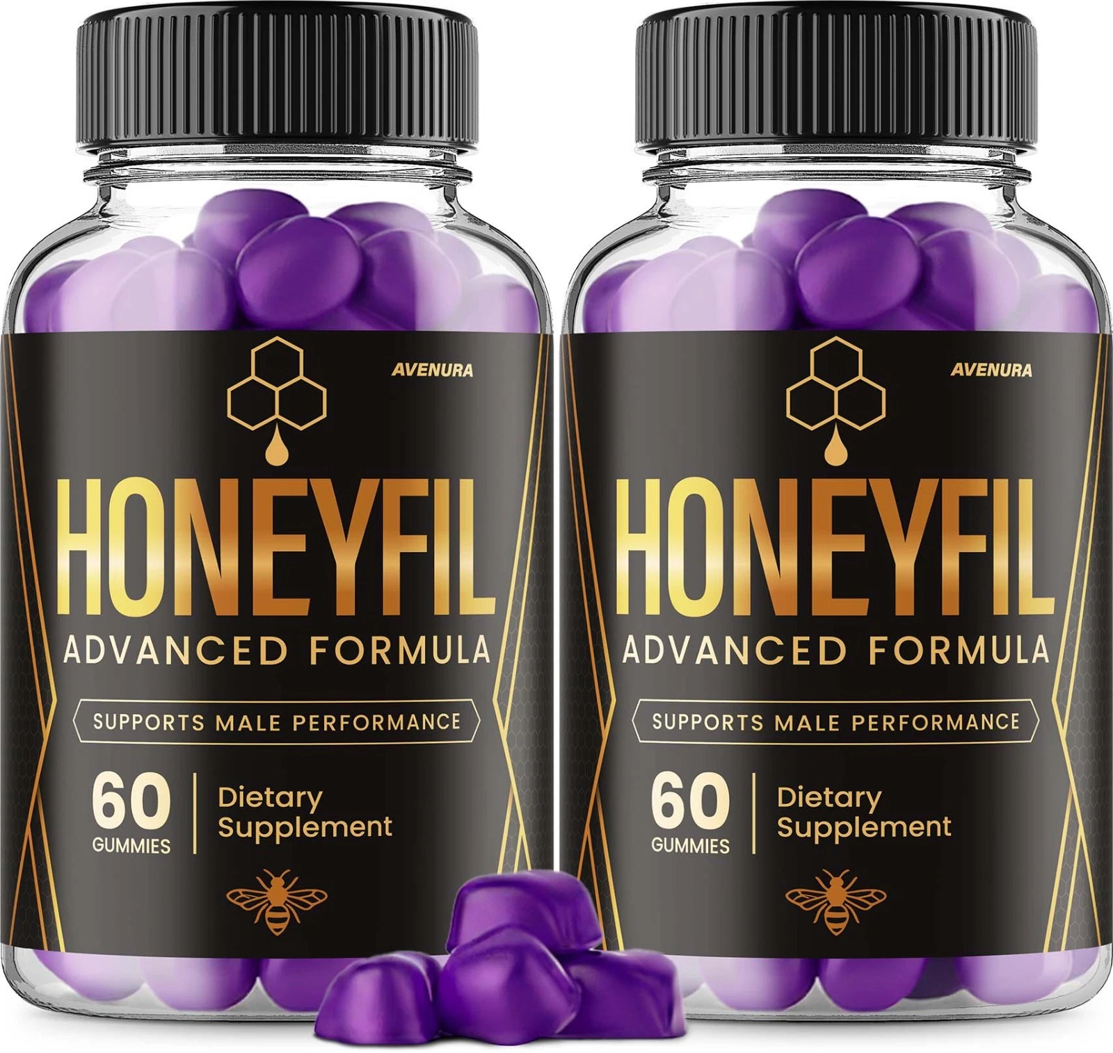 [919FF449] (2 Pack) Honeyfil Gummies for Men – Honey Fil Male Gummy Advanced Formula
