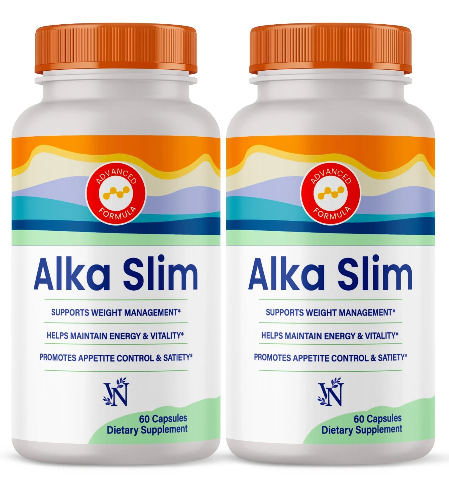 [24DC1D2C] Alkaslim Supplement, Alka Slim Capsules for Daily Health & Wellness 120CT 2 Pack