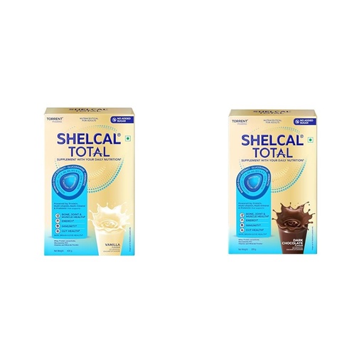 [BRSRYYACO57G2E3D] Shelcal Total - Powered by Protein, Multi-Vitamin, Multi-Mineral & Prebiotic supports Bone, Joint | Shelcal Total - Powered by Protein, Multi-Vitamin, Multi-Mineral & Prebiotic supports Bone, Joint