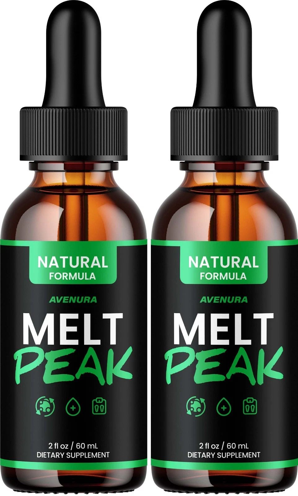 [8DDC9A36] (2 Pack) Melt Peak Liquid Drops – MeltPeak Natural Blend Advanced Formula Drops