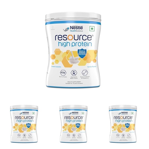 [BRSREZLQO55BSE37] Nestle Health Science, Resource High Protein - 400 g (Pack of 4)