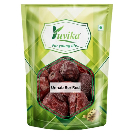 [BRSWGZY7CUCROEQ6] YUVIKA Unnab Ber Red - Zizyphus Sativa Gaertn - Red Jujube - 200 Grams | Dried Jujube Fruit | Traditional Herbal Ingredient & Snack
