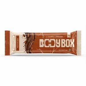 [BRSRGAADOUJQGDTH] MyBodyBox Healthy Protein Bar | India's First Protein Bars with Creatine + L-Glutamine | 15g Whey Protein, Zero Added Sugar, Low Carb Energy Snack | Choco Almond Flavor