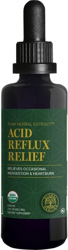 [BRSW2FTYCQBWA3YY] Global Healing Acid Reflux Relief Organic Liquid Supplement W/Slippery Elm - Helps Upset Stomach, Heartburn, Indigestion - Supports Body's Defense Against Digestive Issues - 2 Fl oz