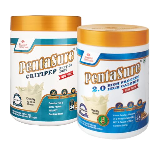[BRSRYGT2AQJWAFA2] PentaSure Critipep & PentaSure 2.O High Protein High Calorie | Vanilla-400g
