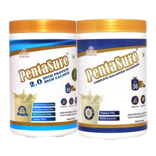 [BRSRYGT5OIIB6D37] PentaSure 2.O High Protein High Calorie & PentaSure Daily Nutrition | Vanilla - 1 kg