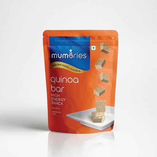 [BRSRGHQBC4PQI2DF] MUMORIES Quinoa Bar 175g – High Protein & High Fiber | High Energy Healthy Snack | Guilt-Free | Ready to Eat | Vegan Friendly | For Gym, Travel, Office & Kids | Nutritional Snack