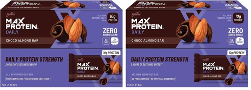 [BRSRYZAOPN7BQGQ3] Ritebite Max Protein Daily Choco Almond Bars 1200g Pack of 48 (50g x 24)